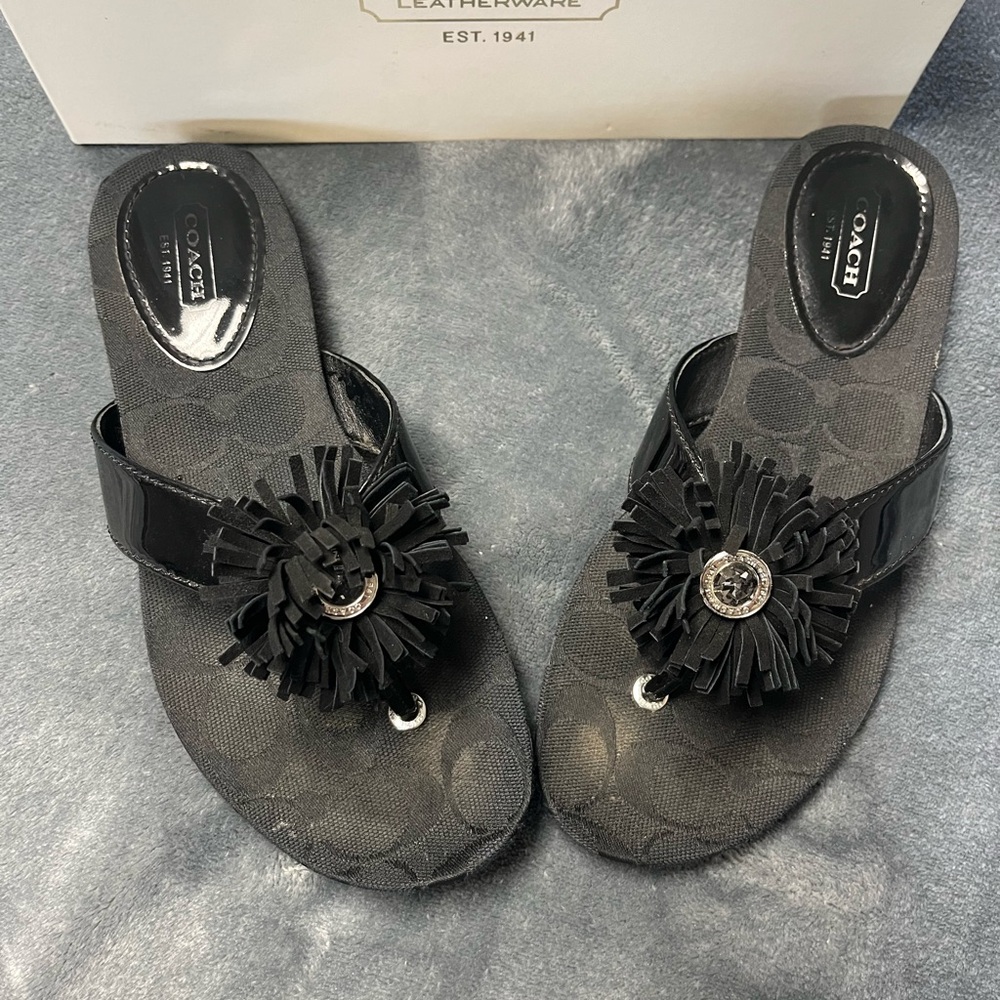 Coach flip flop sandals